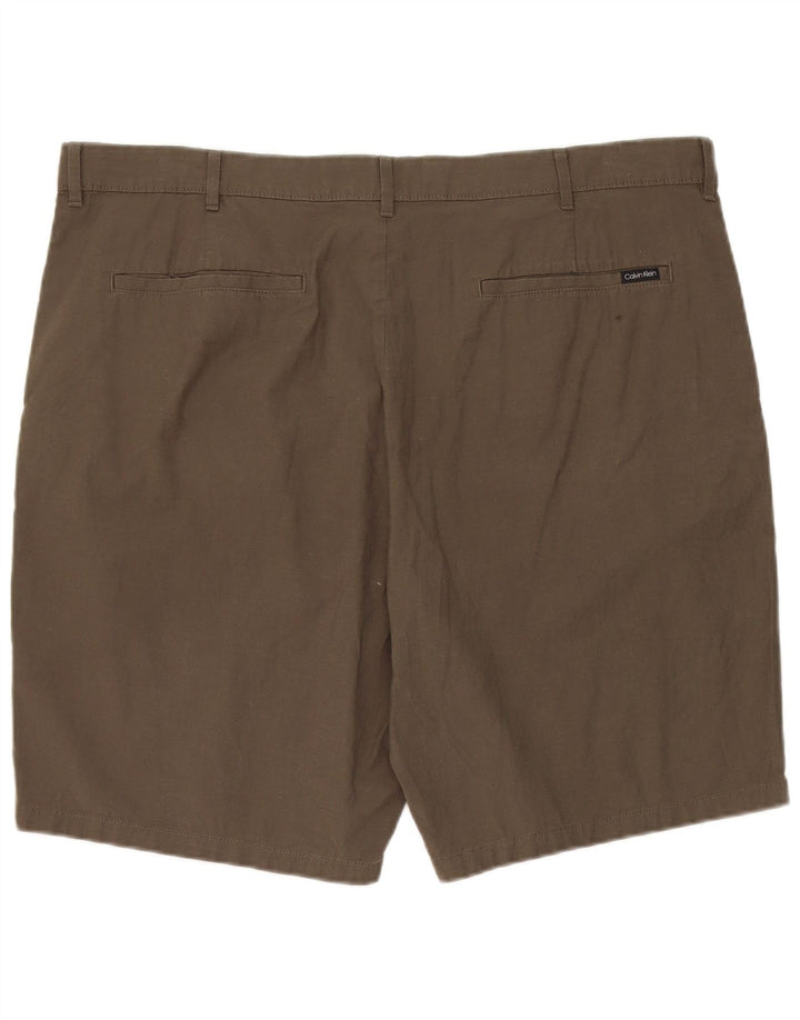 Calvin Klein Mens Chino Shorts W40 XL Khaki