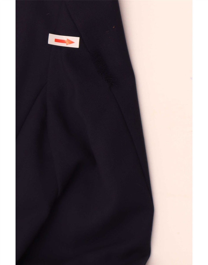 Boggi Mens 2 Button Blazer Jacket IT 52 XL Navy Blue Virgin Wool