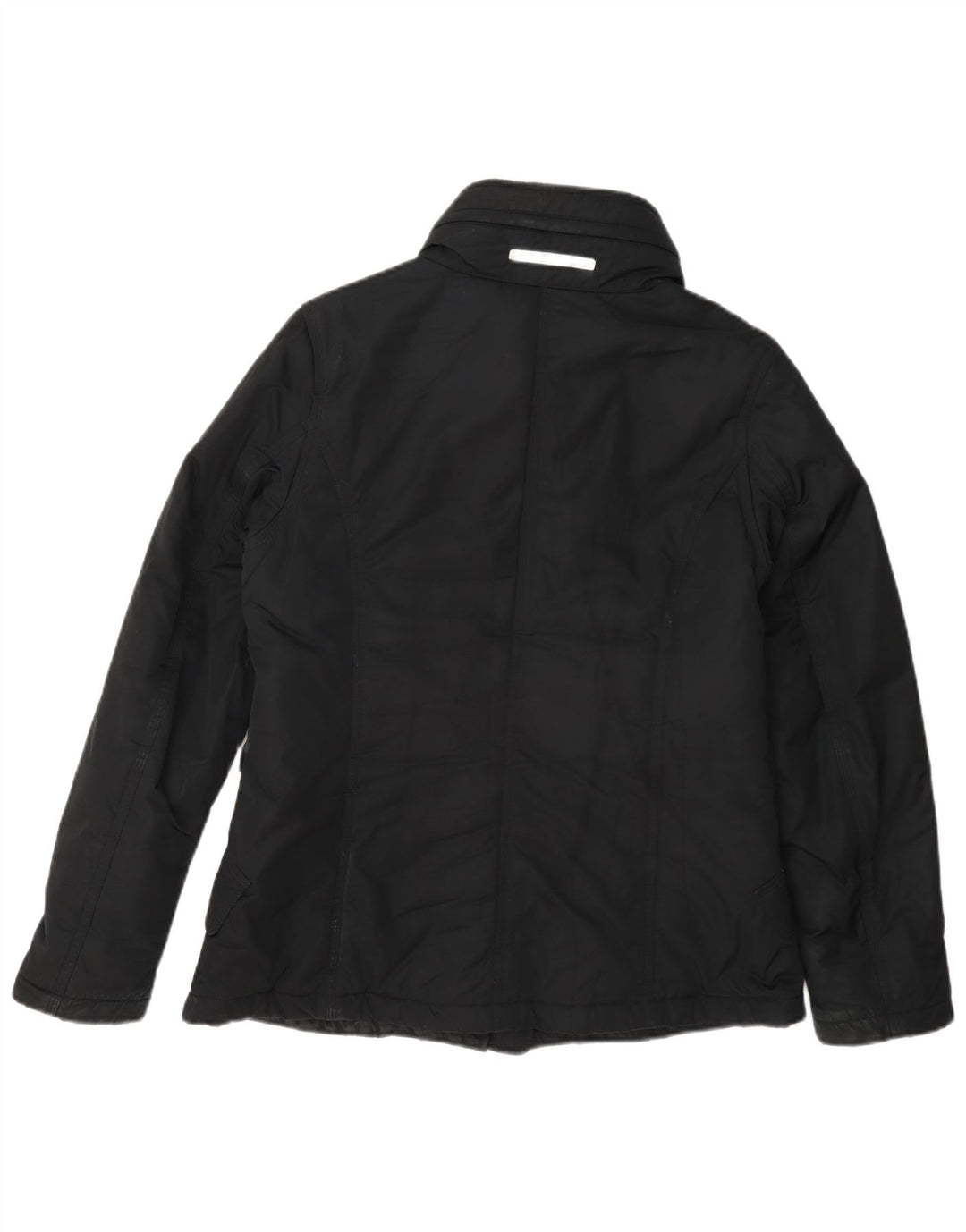 Slam Womens Hooded Padded Jacket UK 14 Medium Black Polyester