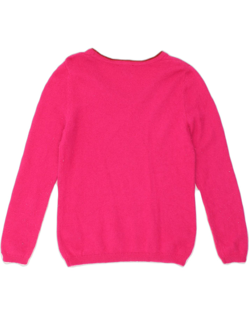 TOMMY HILFIGER Womens Boat Neck Jumper Sweater UK 14 Large Pink Angora | Vintage Tommy Hilfiger | Thrift | Second-Hand Tommy Hilfiger | Used Clothing | Messina Hembry 