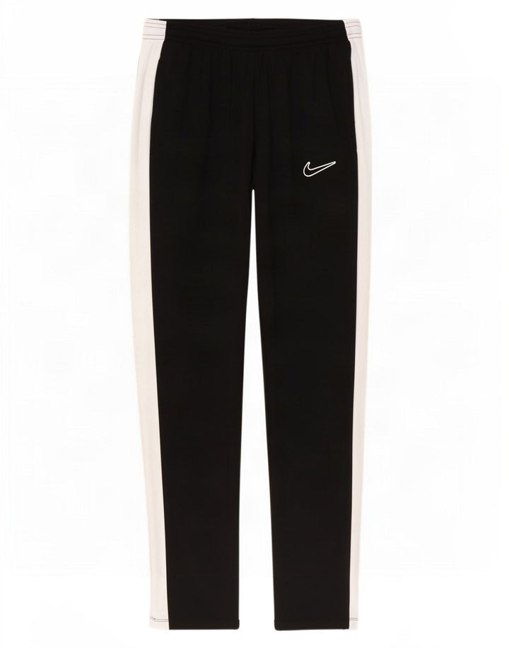 Nike Mens Dri Fit Tracksuit Trousers Medium Black Colourblock Polyester