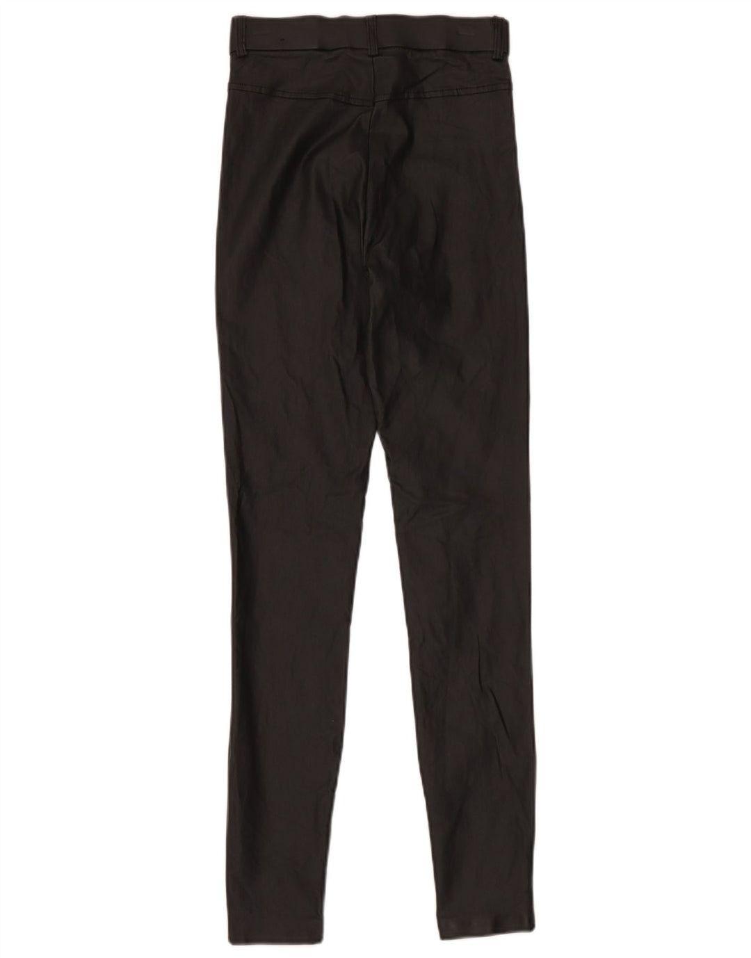 Zara Womens Faux Leather Leggings Small W26 L30 Black Polyester
