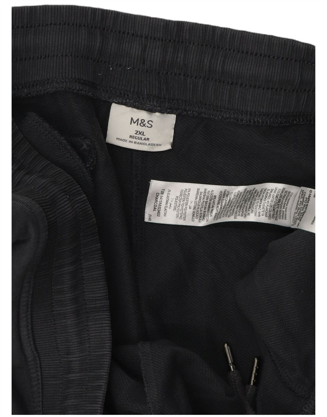Marks & Spencer Mens Regular Tracksuit Trousers 2XL  Grey Cotton