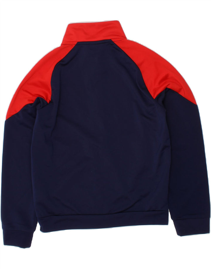 PUMA Boys Graphic Tracksuit Top Jacket 9-10 Years  Navy Blue Colourblock Vintage Puma and Second-Hand Puma from Messina Hembry 