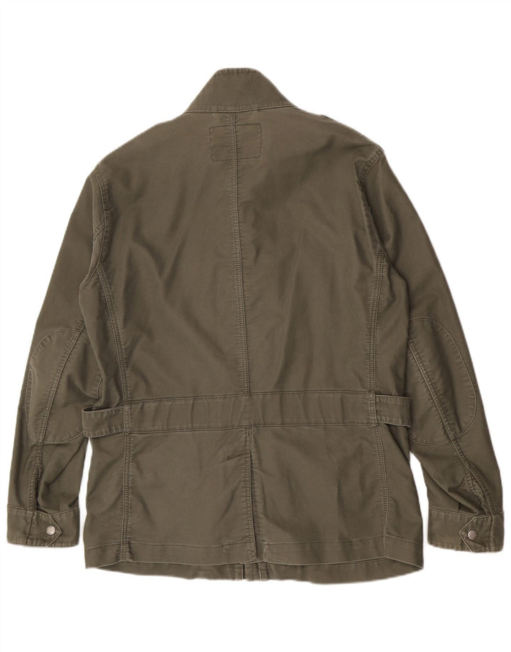 Woolrich Mens Military Jacket UK 40 Large Khaki Cotton