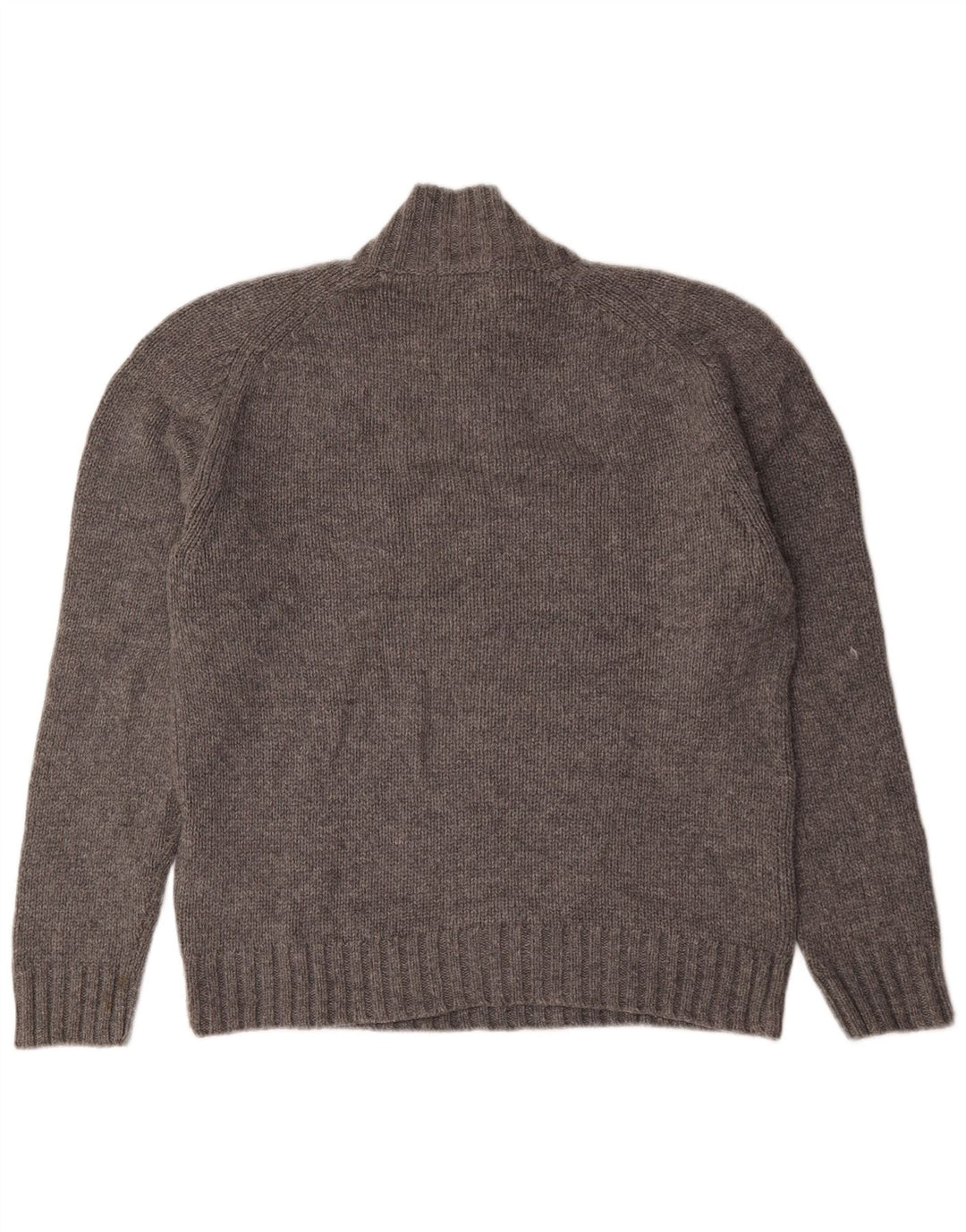 Marks & Spencer Mens Autograph Button Neck Jumper Sweater Large Grey