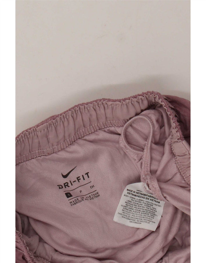 Nike Womens Dri Fit Sport Shorts UK 8 Small Pink Flecked Polyester