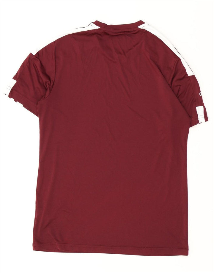 ADIDAS Mens Aeroready Graphic T-Shirt Top Small Burgundy Polyester
