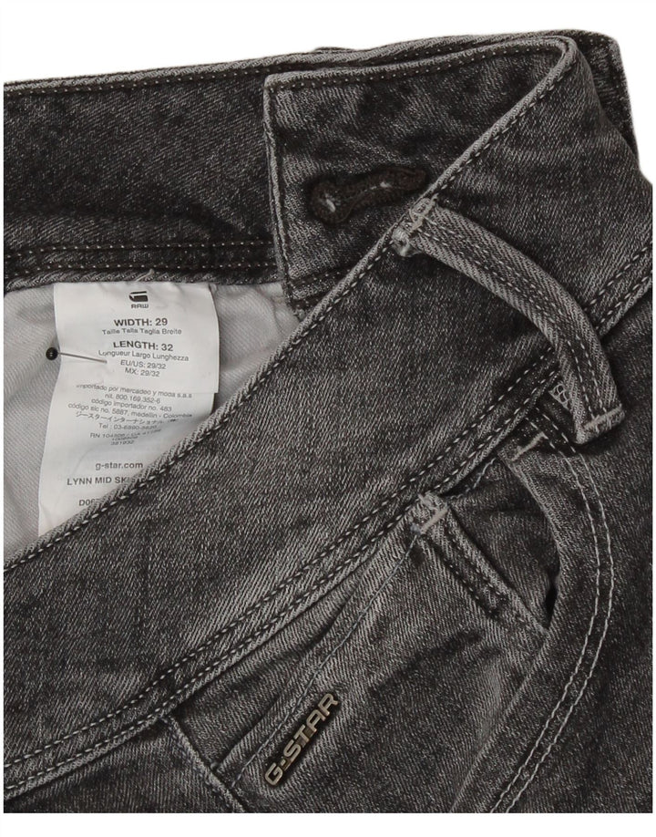 G-Star Womens Skinny Jeans W29 L32 Grey Cotton