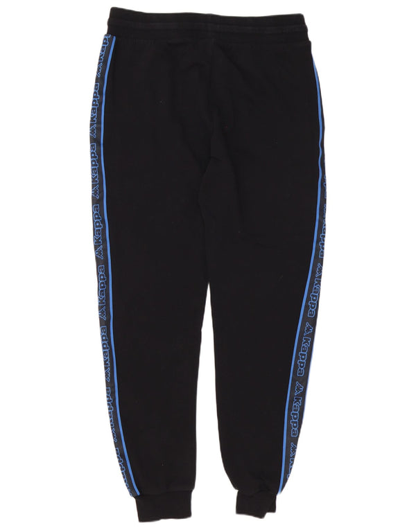 Kappa Mens Tezenis Graphic Tracksuit Trousers Joggers Medium Black Cotton