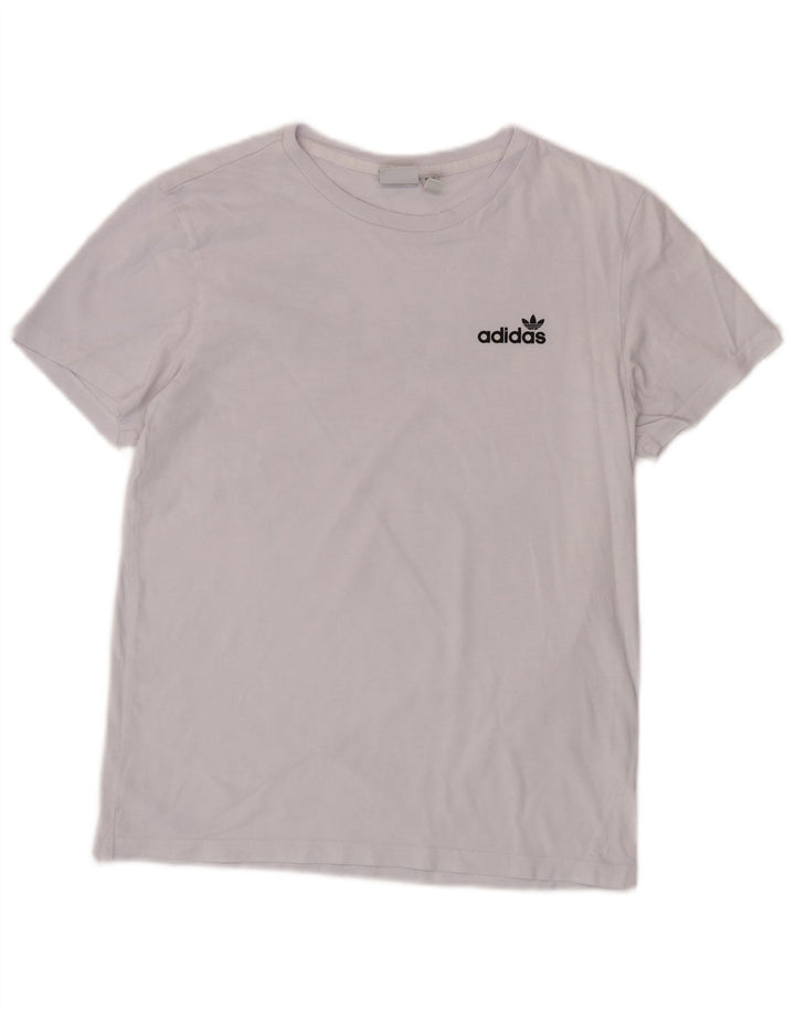 ADIDAS Womens Oversized Graphic T-Shirt Top UK  6 XS Blue