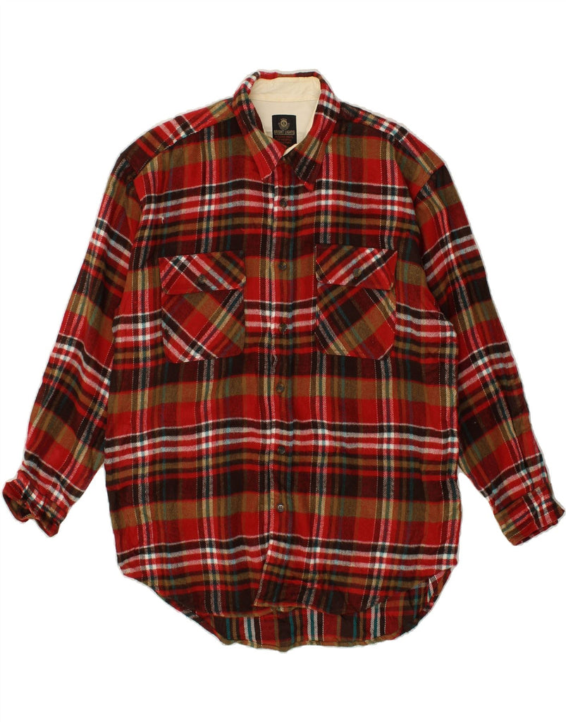 VINTAGE Mens Flannel Shirt Large Red Check | Vintage Vintage | Thrift | Second-Hand Vintage | Used Clothing | Messina Hembry 