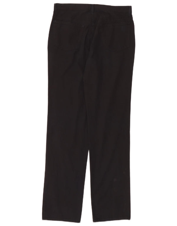 Trussardi Mens Straight Casual Trousers IT 50 Large W32 L34 Black