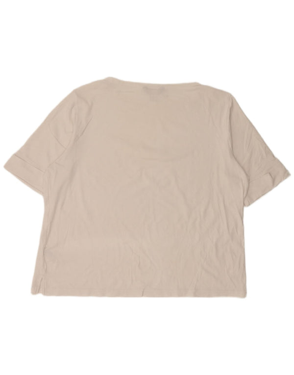 Ralph Lauren Womens T-Shirt Top UK 22 3XL White Cotton