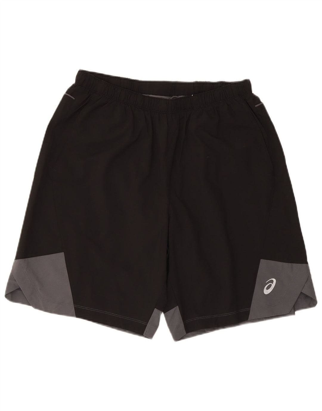 Asics Mens Sport Shorts Medium Black Colourblock Polyester