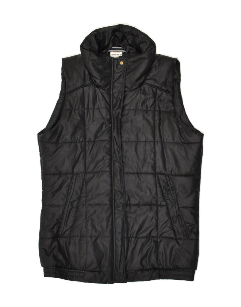 ADIDAS Womens Padded Gilet UK 8/10 Small Black Polyester | Vintage Adidas | Thrift | Second-Hand Adidas | Used Clothing | Messina Hembry 