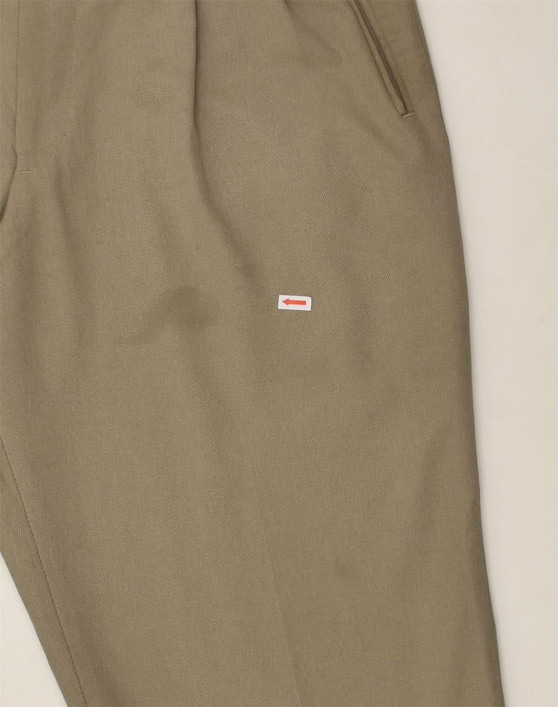 LONDON FOG Mens Slim Pegged Suit Trousers W34 L33  Beige Polyester | Vintage London Fog | Thrift | Second-Hand London Fog | Used Clothing | Messina Hembry 