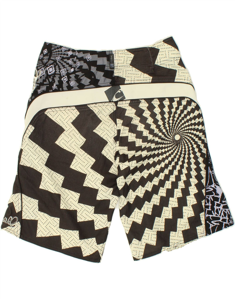 O'NEILL Mens Abstract Pattern Swimming Shorts Medium Grey Colourblock | Vintage O'Neill | Thrift | Second-Hand O'Neill | Used Clothing | Messina Hembry 