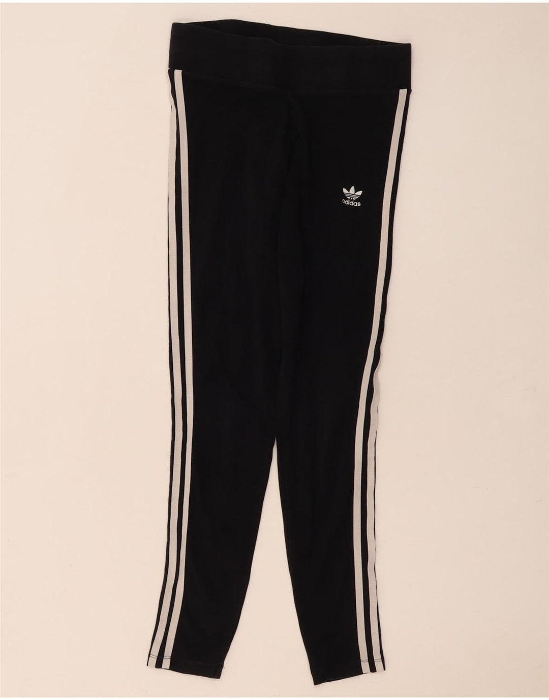 Adidas Womens Leggings UK 10 Small Black Cotton