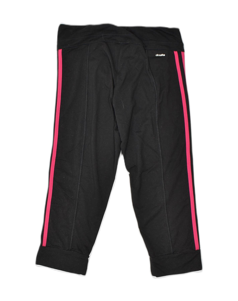 ADIDAS Womens Capri Tracksuit Trousers UK 8/10 Small Black Sports | Vintage | Thrift | Second-Hand | Used Clothing | Messina Hembry 