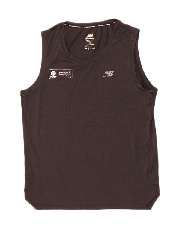New Balance Mens Graphic Vest Top Small Black