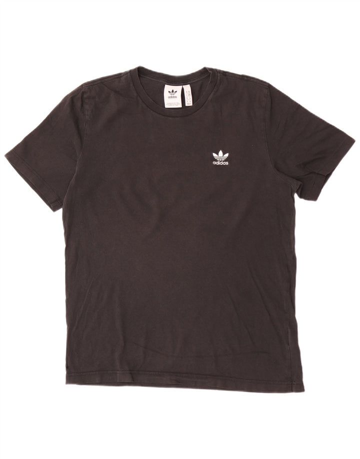 ADIDAS Mens T-Shirt Top Medium Black Cotton