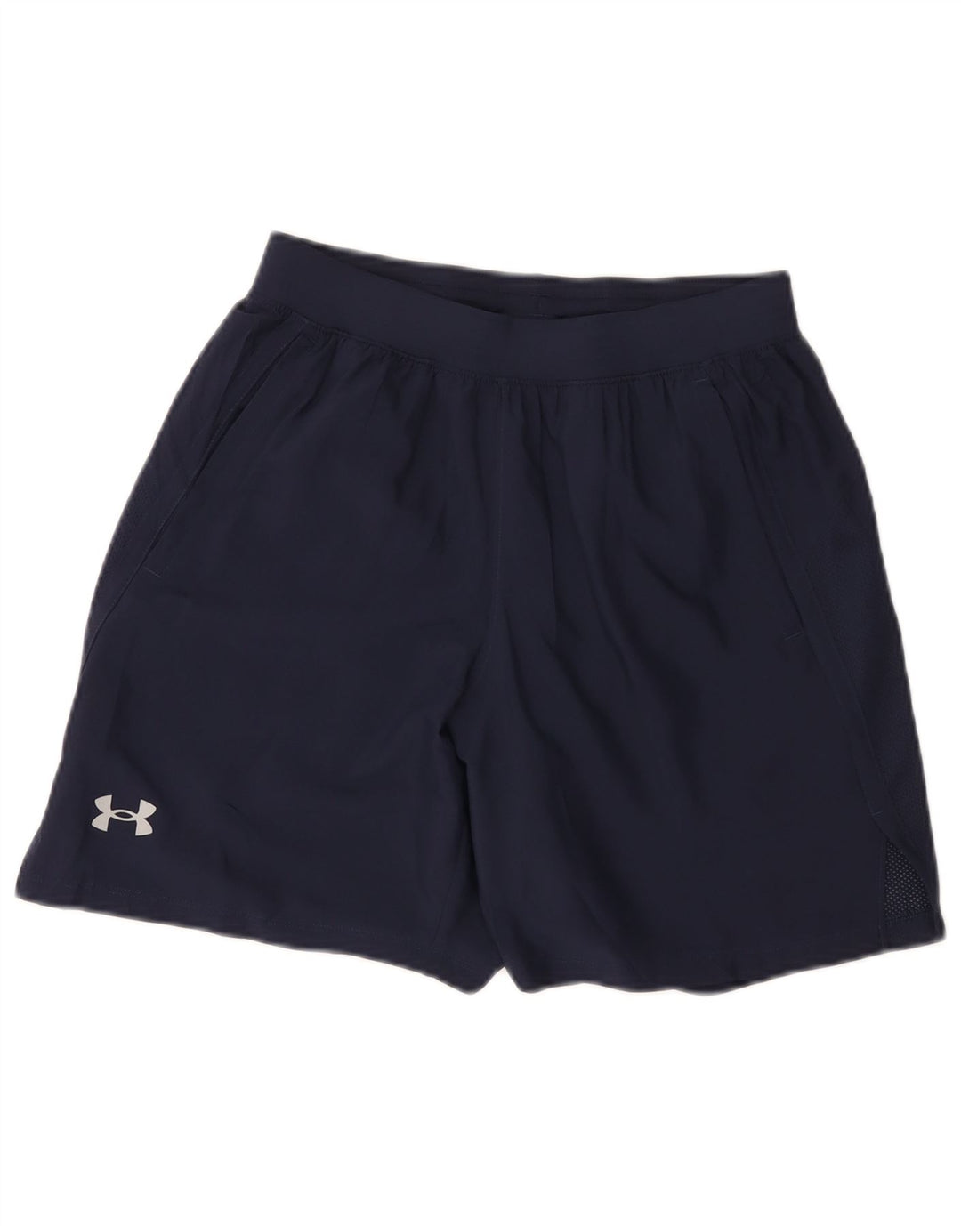 Under Armour Womens Sport Shorts UK 10 Small  Navy Blue Polyester