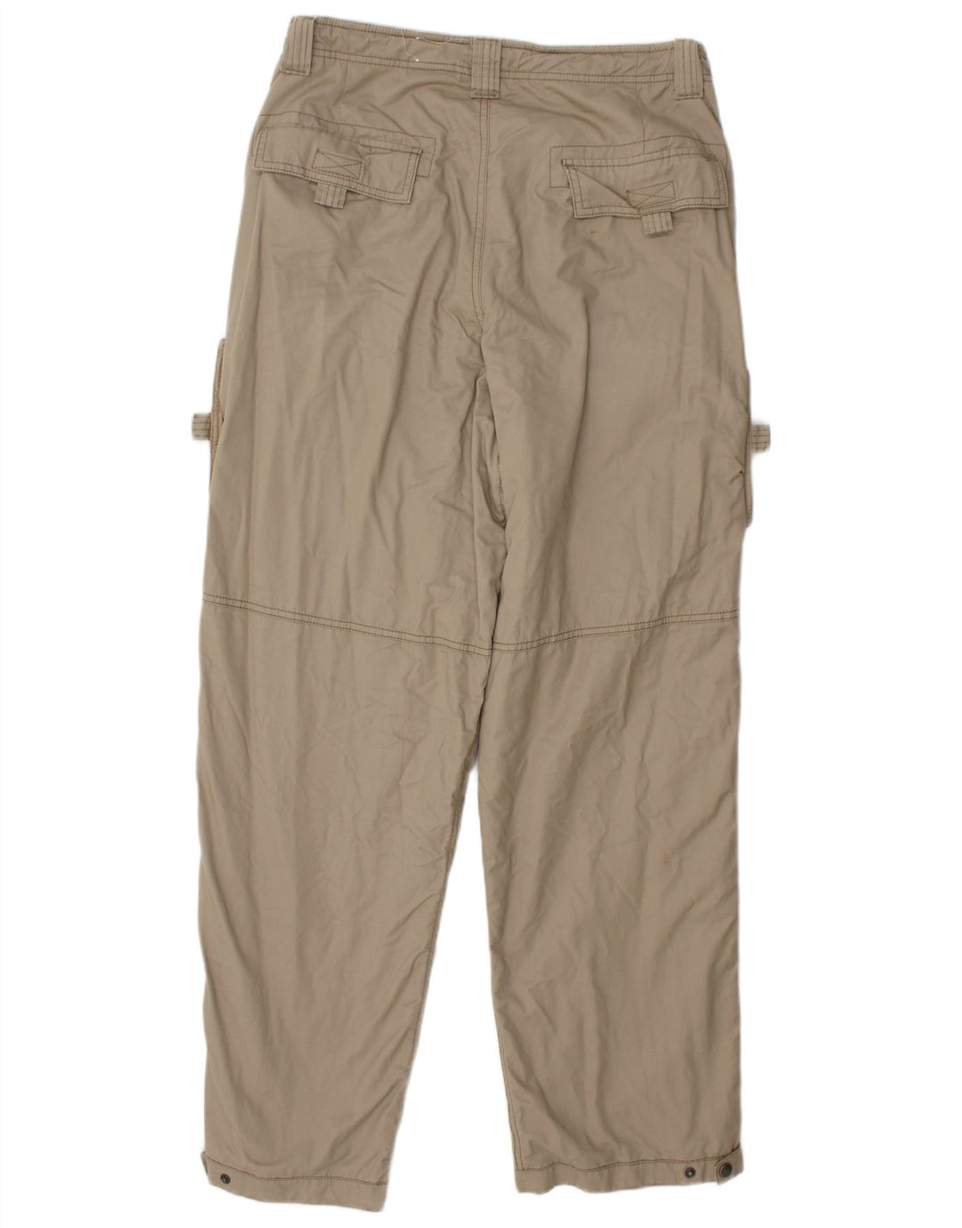 Eddie Bauer Mens Straight Cargo Trousers W33 L32 Beige Cotton