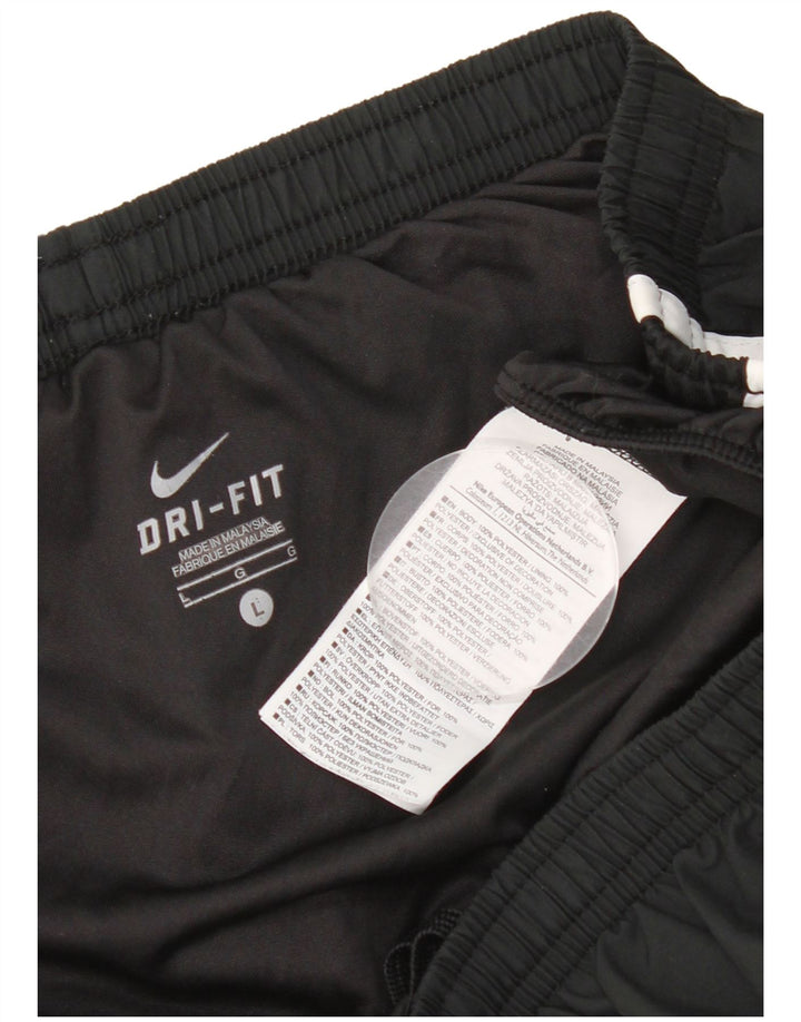 Nike Womens Dri Fit Sport Shorts UK 14 Large  Black Polyester