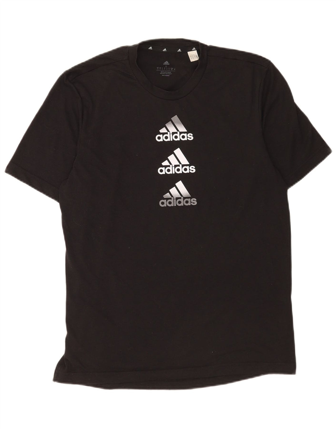 Adidas Mens Aeroready Graphic T-Shirt Top Small Black Polyester