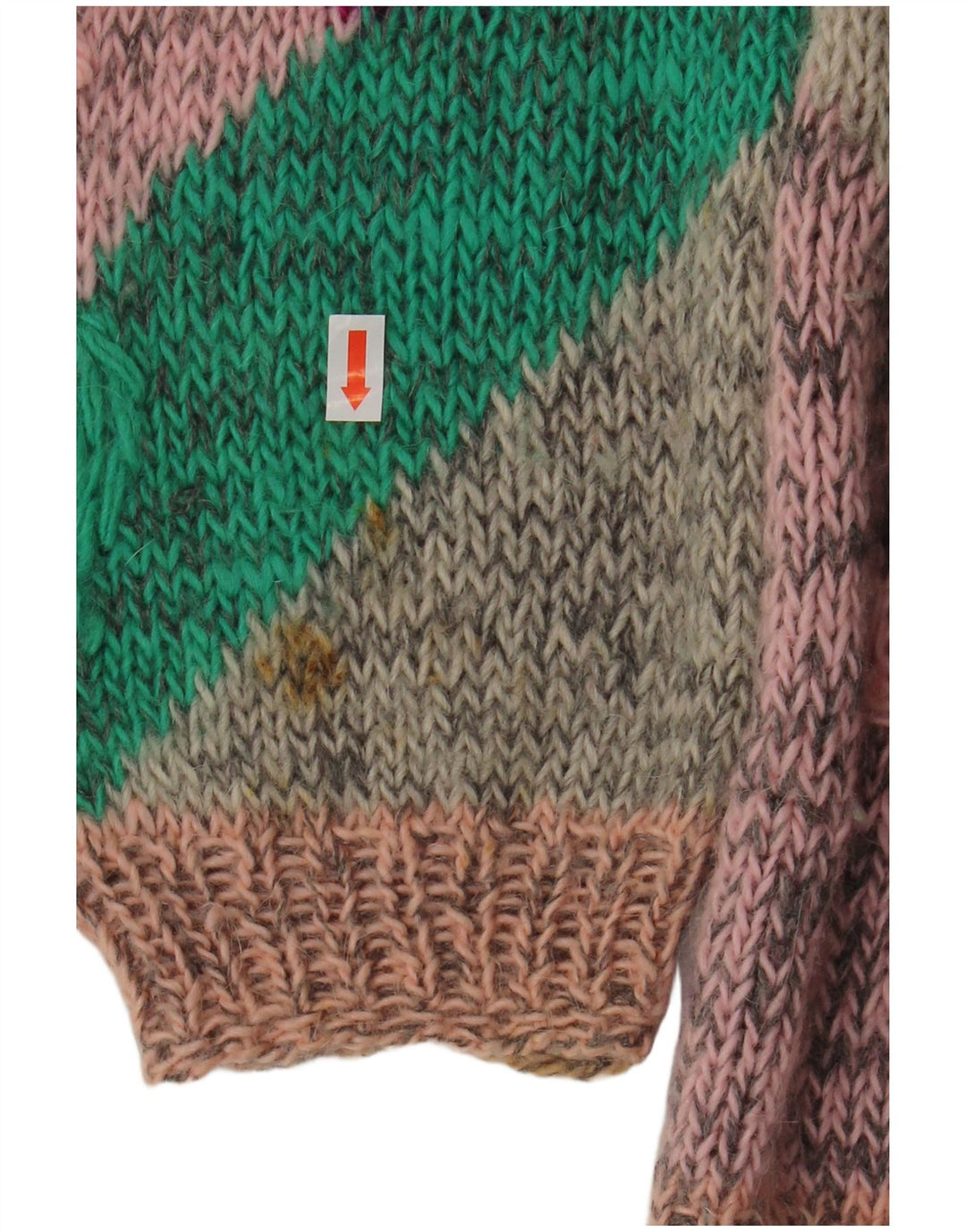 VINTAGE Womens Boat Neck Jumper Sweater UK 18 XL Multicoloured Floral