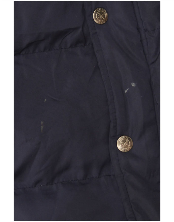 Crew Clothing Mens Padded Gilet UK 38 Medium Navy Blue Polyester