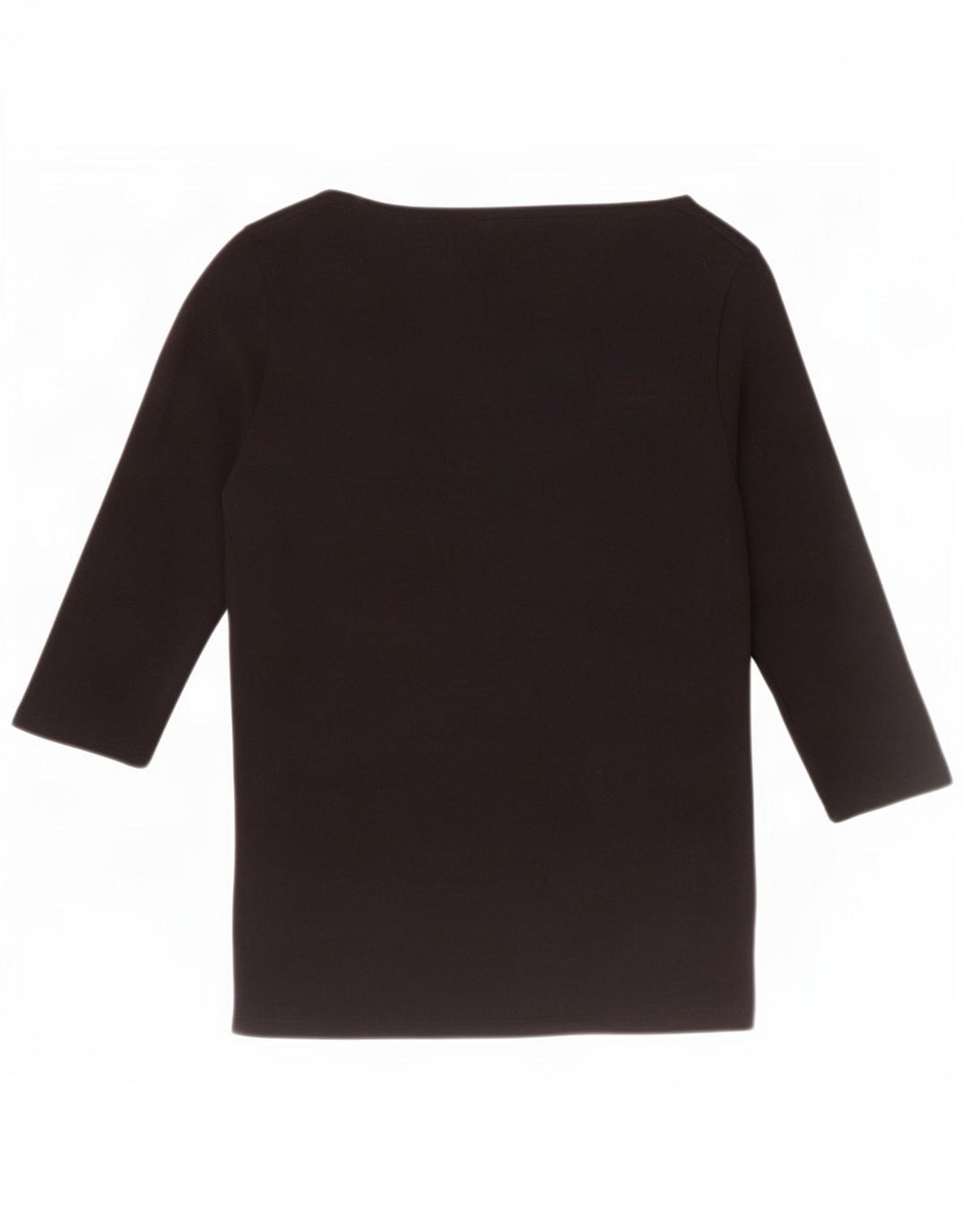 Tommy Hilfiger Womens Top 3/4 Sleeve UK 10 Small Black Cotton