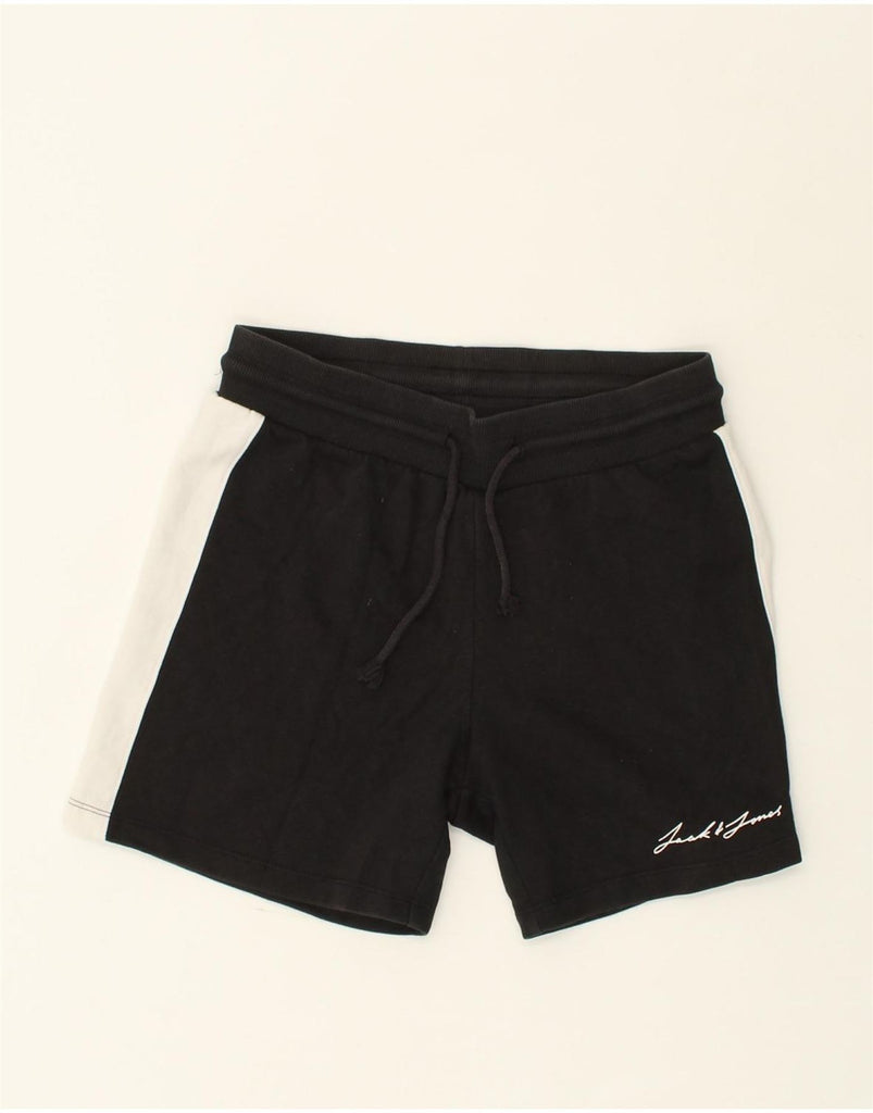 JACK & JONES Mens Sport Shorts Small Black Cotton | Vintage Jack & Jones | Thrift | Second-Hand Jack & Jones | Used Clothing | Messina Hembry 