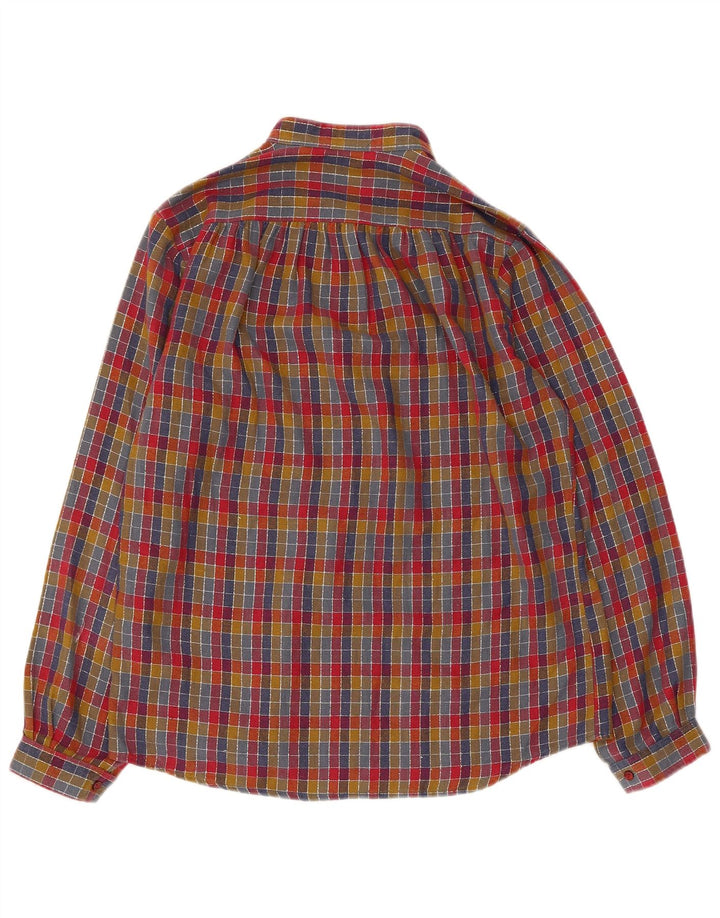VINTAGE Womens Shirt EU 44 XL Multicoloured Check Polyester