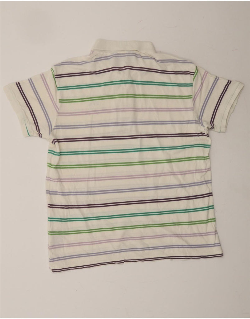KAPPA Mens Polo Shirt Large Multicoloured Striped Cotton Vintage Kappa and Second-Hand Kappa from Messina Hembry 