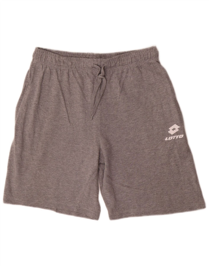 Lotto Mens Sport Shorts 2XL Grey Cotton