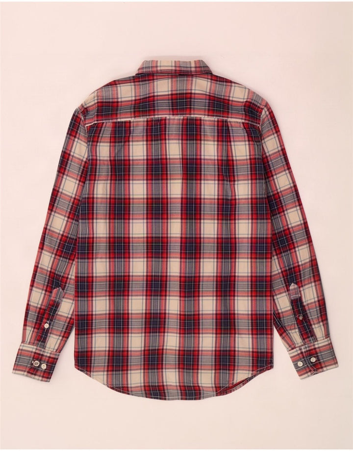 Canadian Mens Shirt Small Red Plaid Cotton