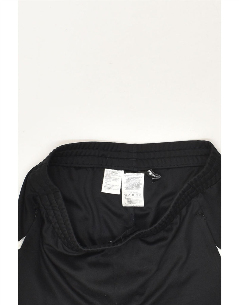 ADIDAS Womens Climalite Tracksuit Trousers UK 12 Medium Black Polyester | Vintage Adidas | Thrift | Second-Hand Adidas | Used Clothing | Messina Hembry 