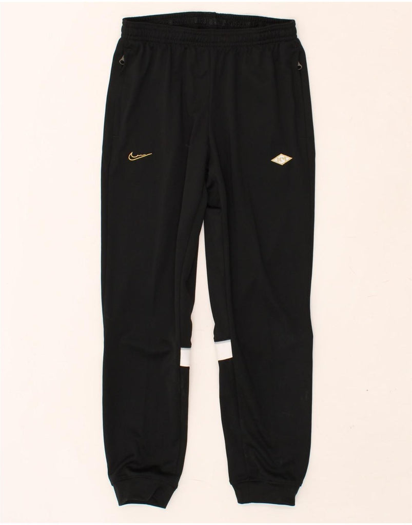 NIKE Boys Tracksuit Trousers Joggers 10-11 Years Medium Black Colourblock | Vintage Nike | Thrift | Second-Hand Nike | Used Clothing | Messina Hembry 