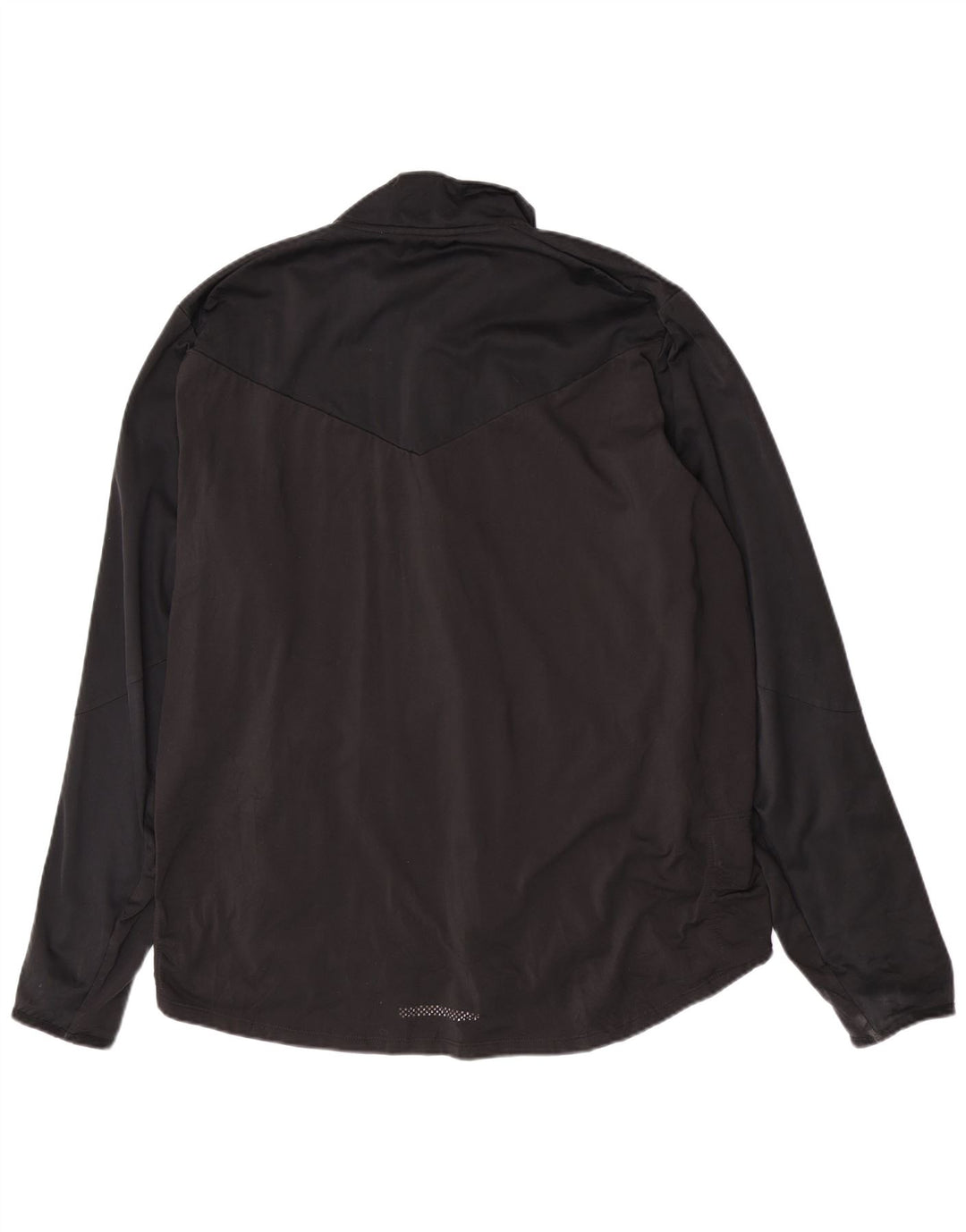 Nike Womens Dri Fit Tracksuit Top Jacket UK 18 XL Black Polyester