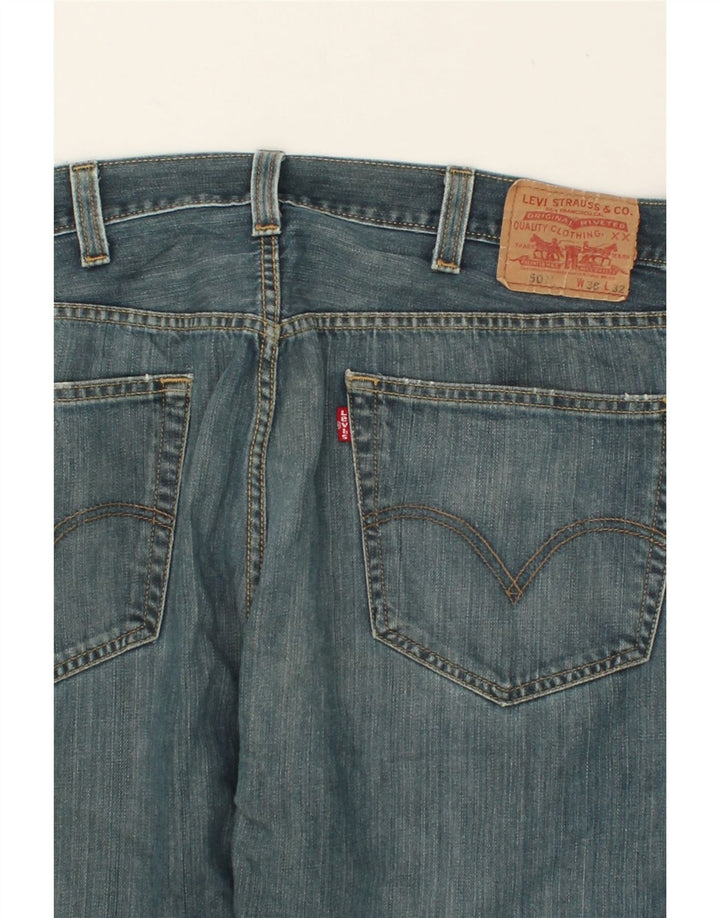 LEVI'S Mens 501 Straight Jeans W38 L26 Blue Cotton
