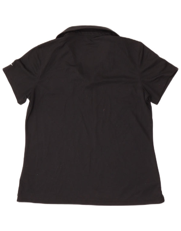 Nike Womens San Francisco Polo Shirt UK 14 Large Black Polyester
