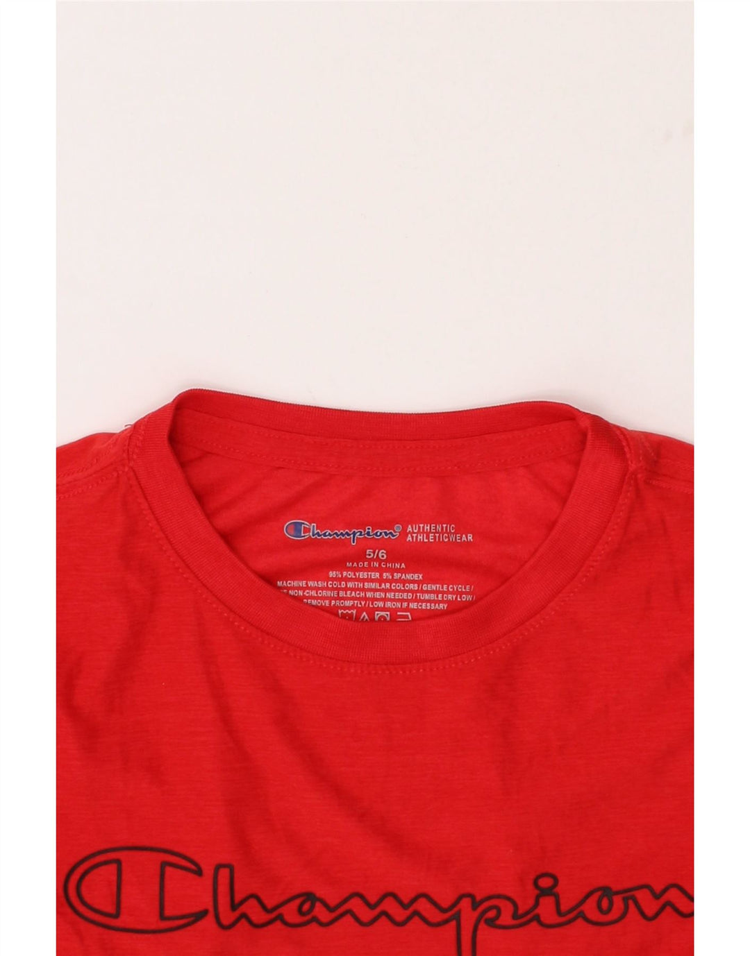 CHAMPION Boys Graphic T-Shirt Top 5-6 Years Red Cotton Vintage Champion and Second-Hand Champion from Messina Hembry 