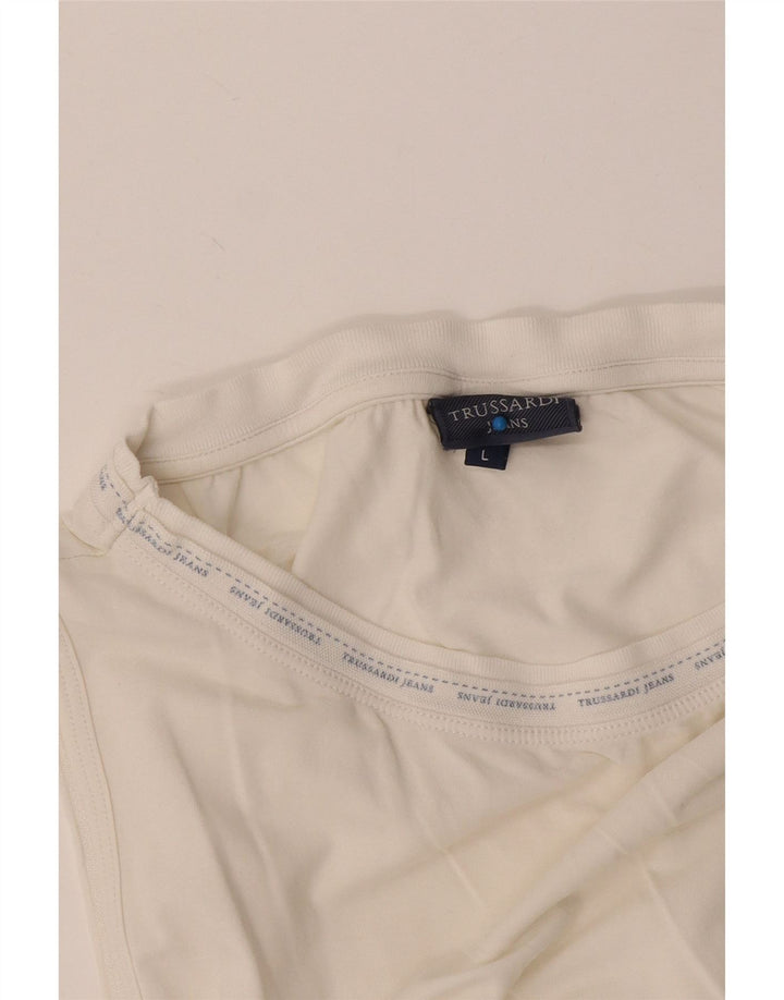 Trussardi Jeans Boys Graphic Vest Top 11-12 Years Large White