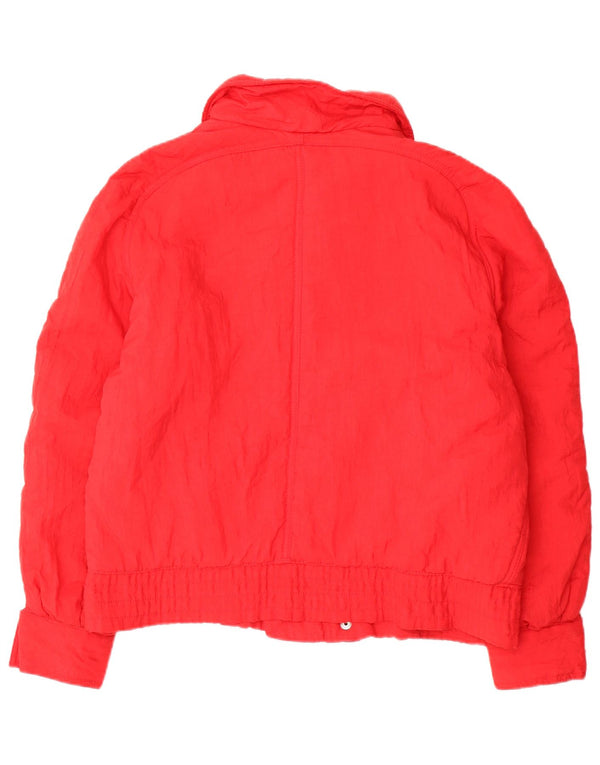 Vintage Womens Oversized Padded Jacket UK 10 Small Red Nylon