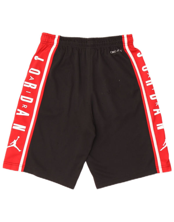 Jordan Boys Dri Fit Graphic Sport Shorts 13-14 Years XL Black Colourblock