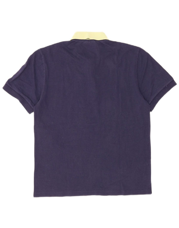 Lacoste Mens Polo Shirt Size 5 Large Navy Blue Cotton