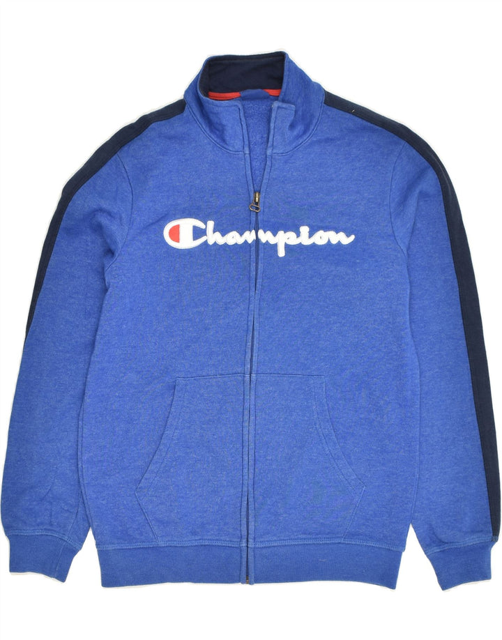 CHAMPION Boys Graphic Tracksuit Top Jacket 11-12 Years Large Blue | Vintage Champion | Thrift | Second-Hand Champion | Used Clothing | Messina Hembry 