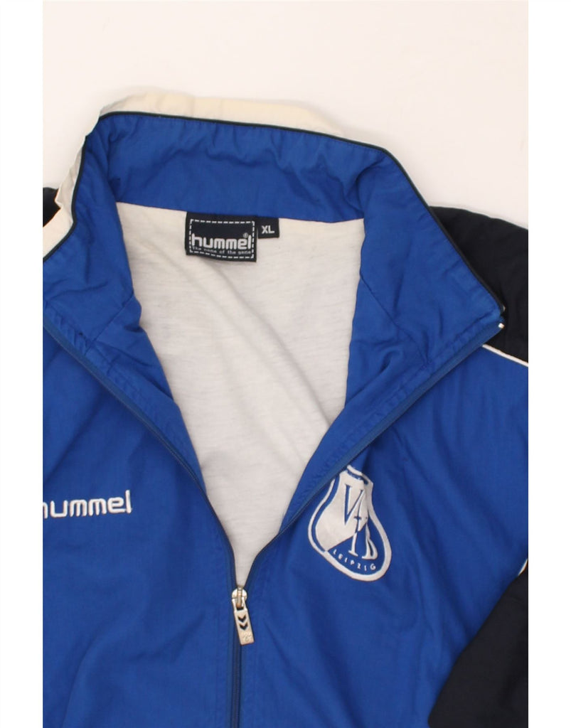 HUMMEL Mens Tracksuit Top Jacket XL Black Colourblock Polyester | Vintage Hummel | Thrift | Second-Hand Hummel | Used Clothing | Messina Hembry 